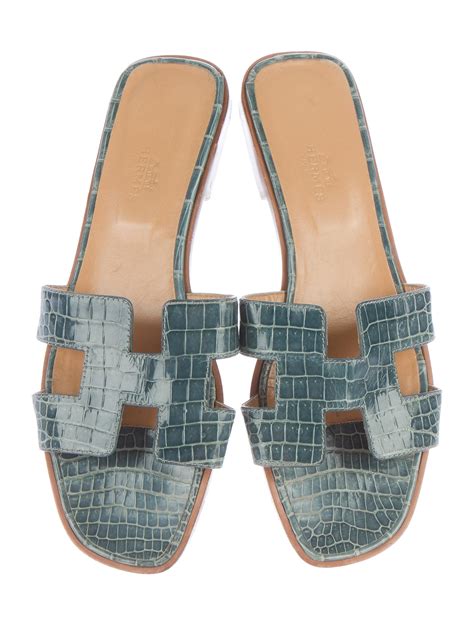 hermes oran sandals department store|Hermes oran crocodile sandals.